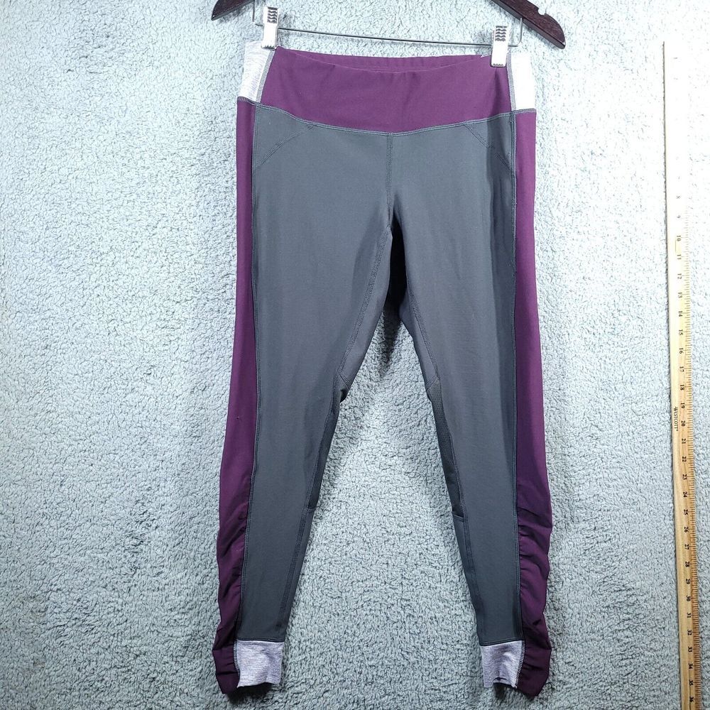 Lucy Lucytech Womens Activewear Pants Legging Size M Elastic Waist‎ Zip Pocket
